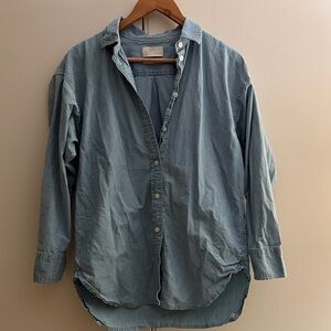 Jcrew Relaxed Fit Chambray Shirt, 4